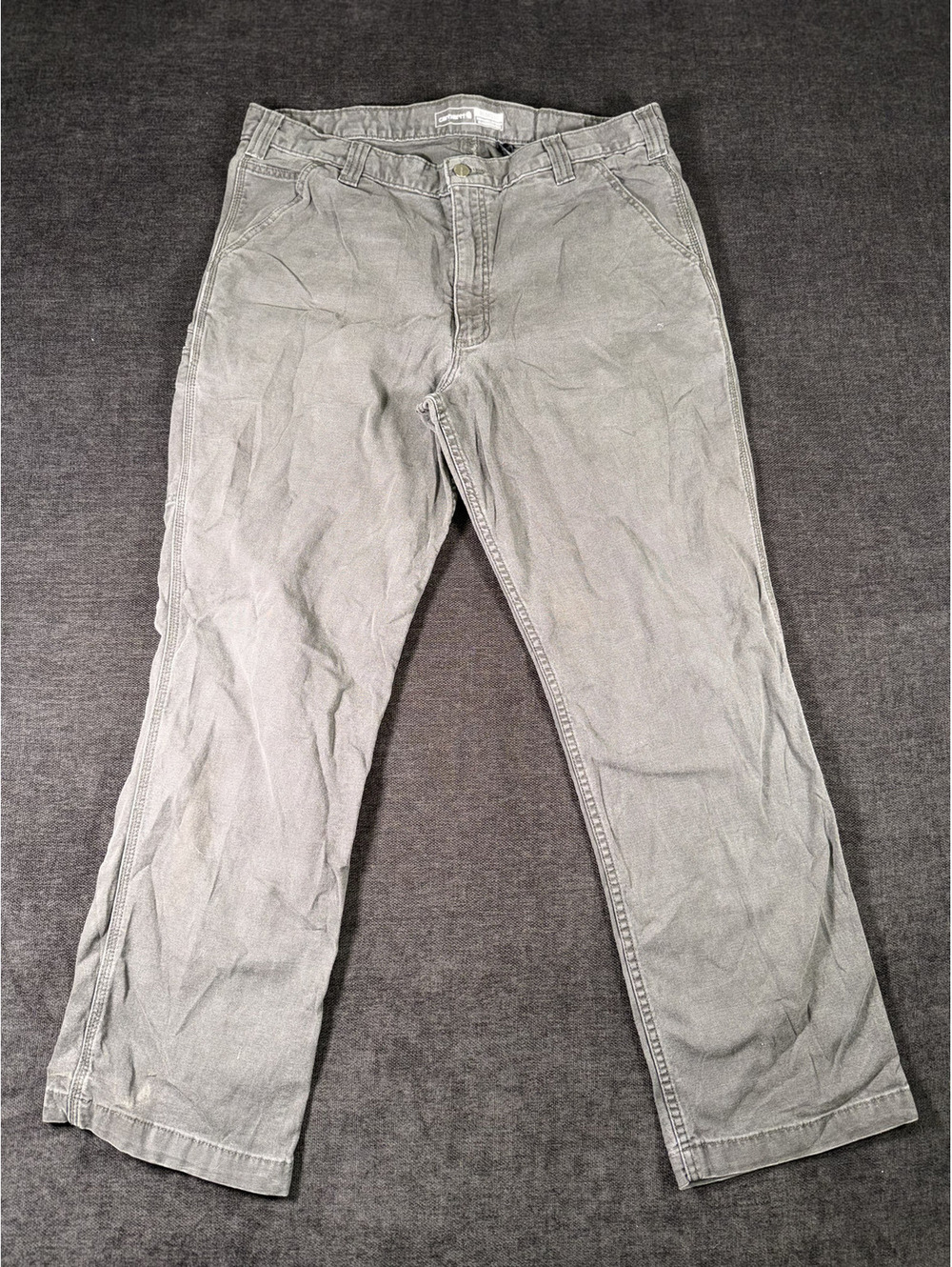 Carhartt Relaxed Fit Men's Work Pants Gray 38x32